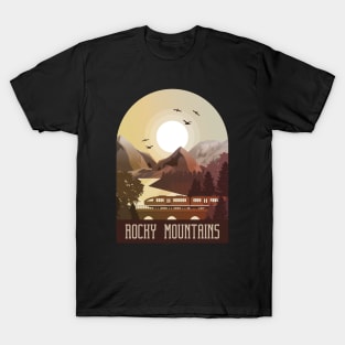 adventure in vintage Rocky Mountains T-Shirt